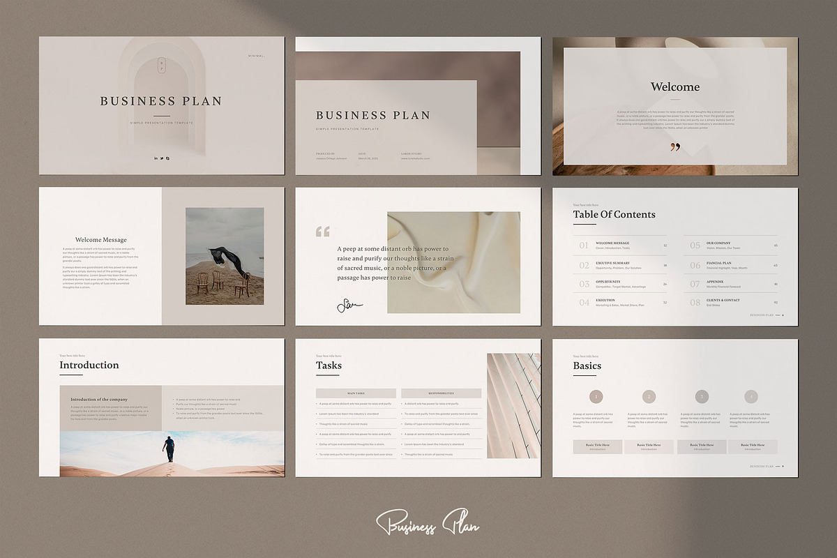 Business Plan Powerpoint Template, a Presentation Template by SlideCo (Photo 5 of 16)