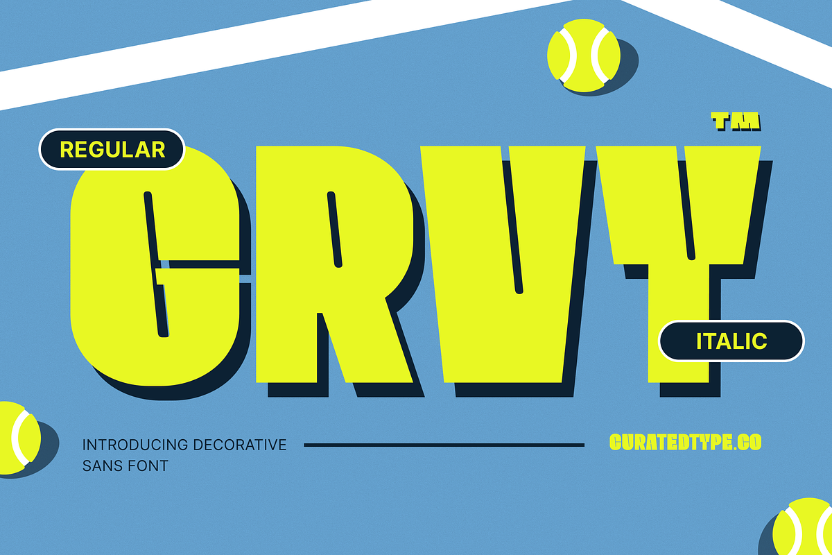 GRVY, a Sans Serif Font by CuratedType Studio (Photo 1 of 10)