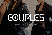 Couples - Modern Sans Serif Font, a Sans Serif Font by overlaytemplates (Thumbnail 1 of 5)