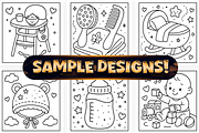Easy Baby Shower Coloring Pages, a Seasonal Illustration by Craftsbeefy (Thumbnail 2 of 4)