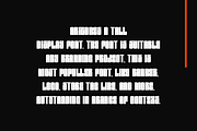 Arizones - Tall Font, a Sans Serif Font by Iqsiart Studio (Thumbnail 2 of 7)