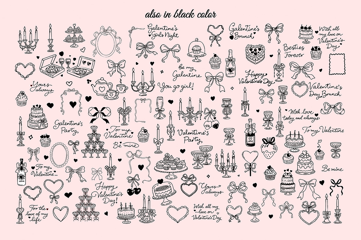 Whimsical Valentine's Day Doodles, a Decorative Illustration by SunnJaneArt (Photo 11 of 11)