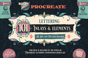 Procreate Lettering Inlay Pack