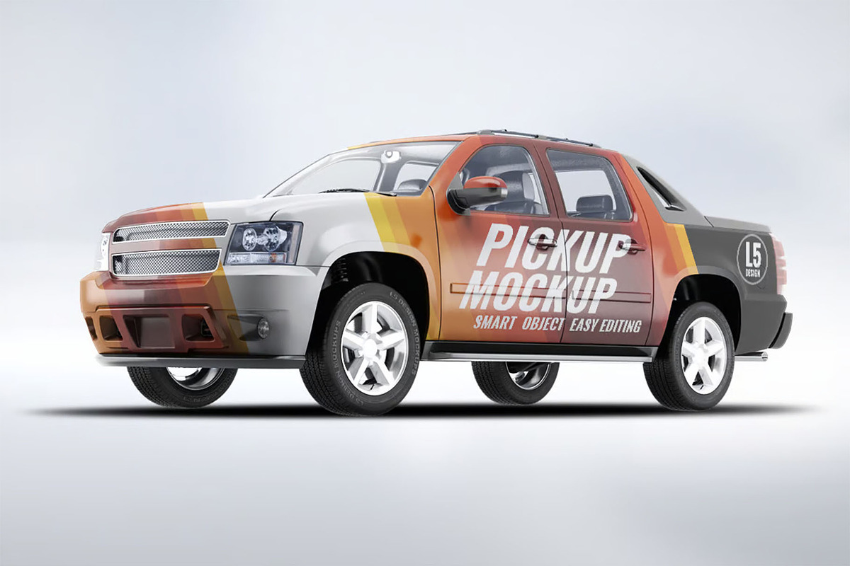 4X4 Pickup Truck Mock-Up, a Product Mockup by Hubzway (Photo 7 of 8)
