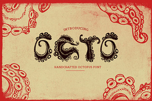Octo - A hand lettering Octopus font