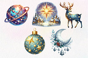 Celestial Christmas Clipart, an Illustration by Dream Creation (Thumbnail 7 of 7)
