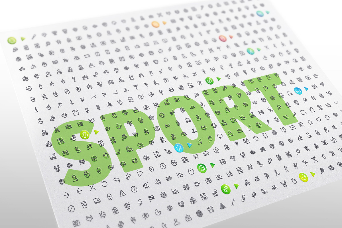 Sport 700+ Line Icons Bundle, an Outline Icon by Voysla's Shop (Photo 7 of 8)