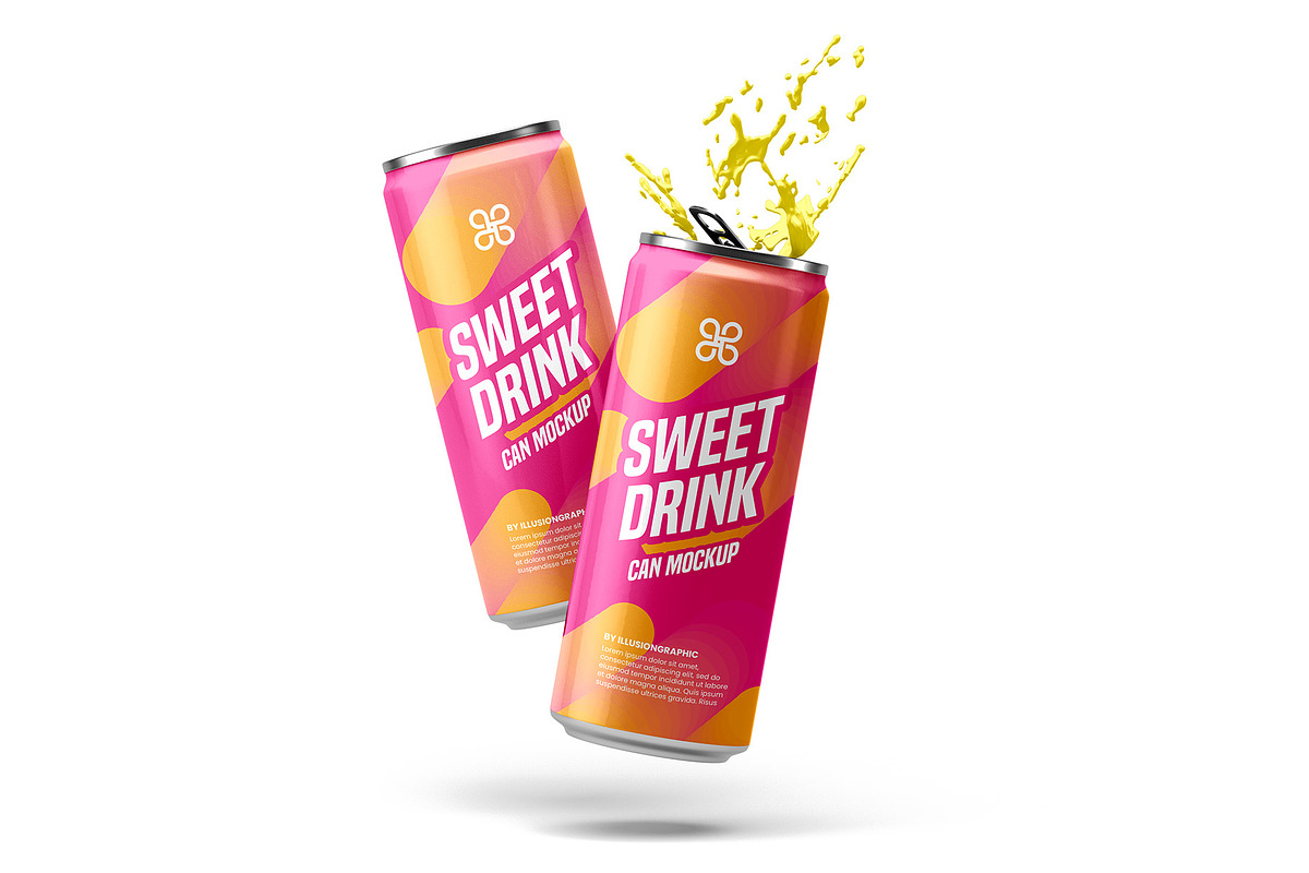 Can Mockup - 9 Views, a Packaging Mockup by Illusiongraphic (Photo 10 of 20)