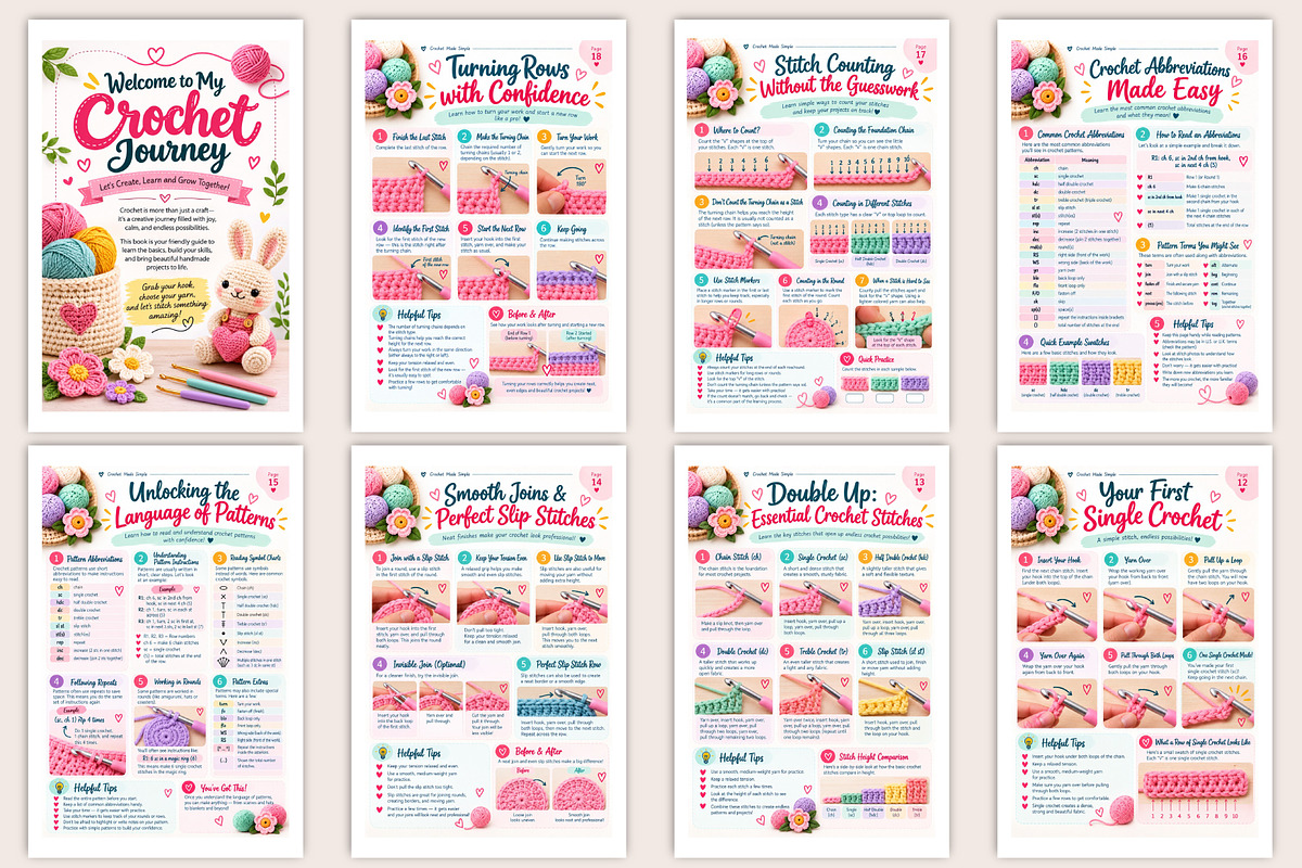 Crochet Made Simple | A Beginner’s, a Stationery Template by Designmela01 (Photo 2 of 5)