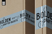 Box with Branded Tape Mockup, an Advertising Mockup by SD Mockup (Thumbnail 3 of 4)