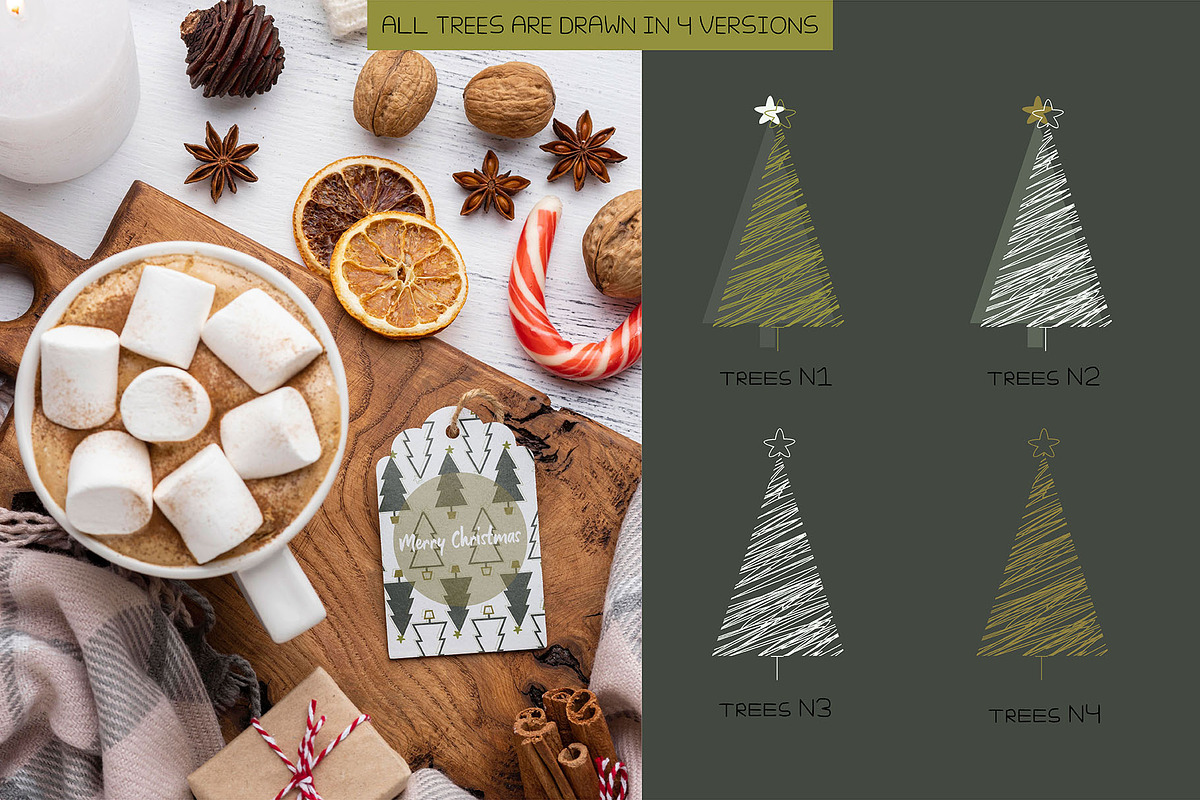 Christmas tree, an Illustration by Julia Martyshkina (Photo 4 of 10)