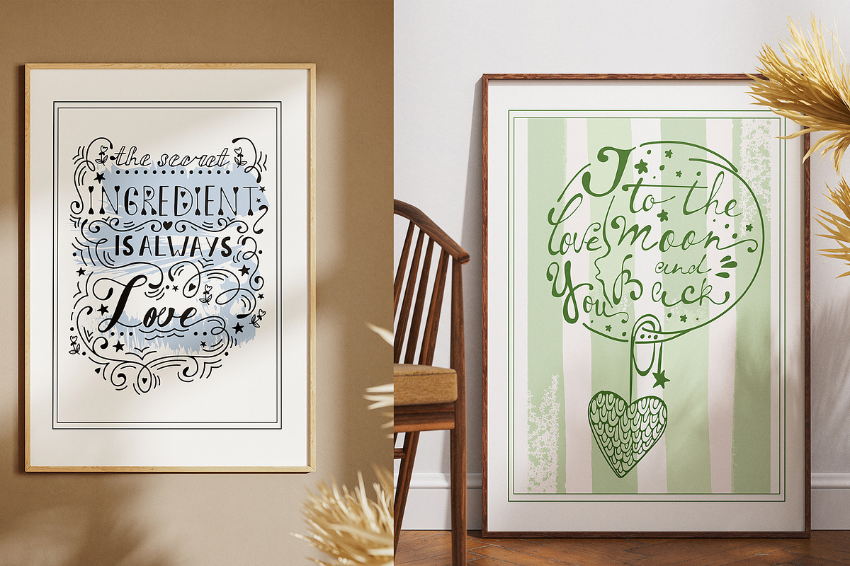 3 typography posters, an Education Illustration by Olillia (Photo 10 of 13)