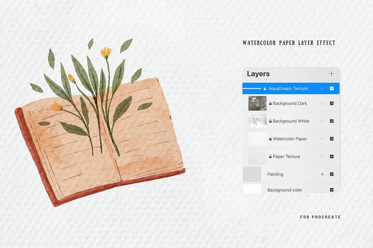 Procreate Watercolor Brush Set, a Brush Add-On by Jenteva Art (Photo 4 of 10)