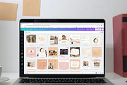 Boho Instagram Feed Canva Templates, a Social Media Template by Cultive Creative (Thumbnail 3 of 13)
