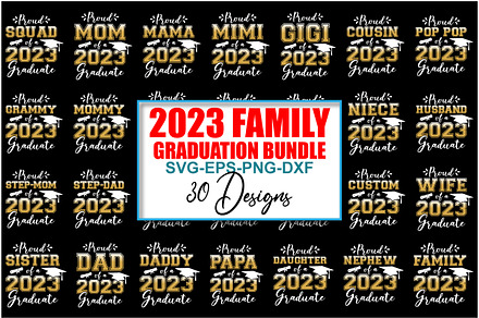 Family Graduate 2023 SVG Bundle