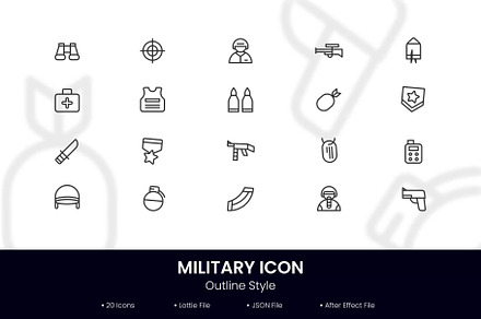 Military Animation/Lottie Icons
