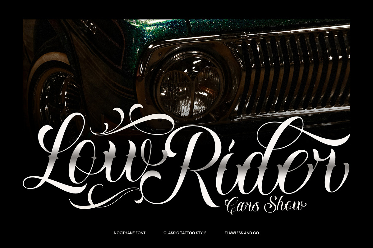 Nocthane - Tatto Style Font, a Blackletter Font by Flawless And Co (Photo 4 of 10)