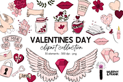 Valentines Day Clipart Bundle, a Graphic by Murphy & Frank (Thumbnail 1 of 7)
