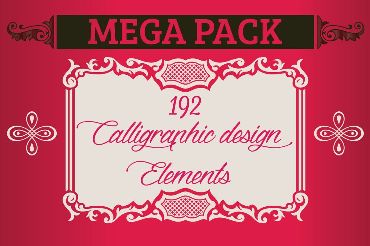 Calligraphic Design Elements, an Object Graphic by Arys Design (Photo 1 of 8)
