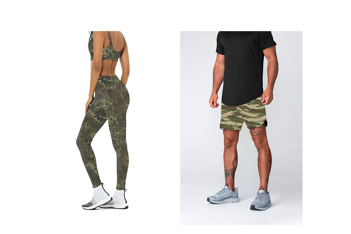 Seamless Classic Camouflage Patterns, a Pattern Graphic by Graphic Pattern Studio (Photo 4 of 5)