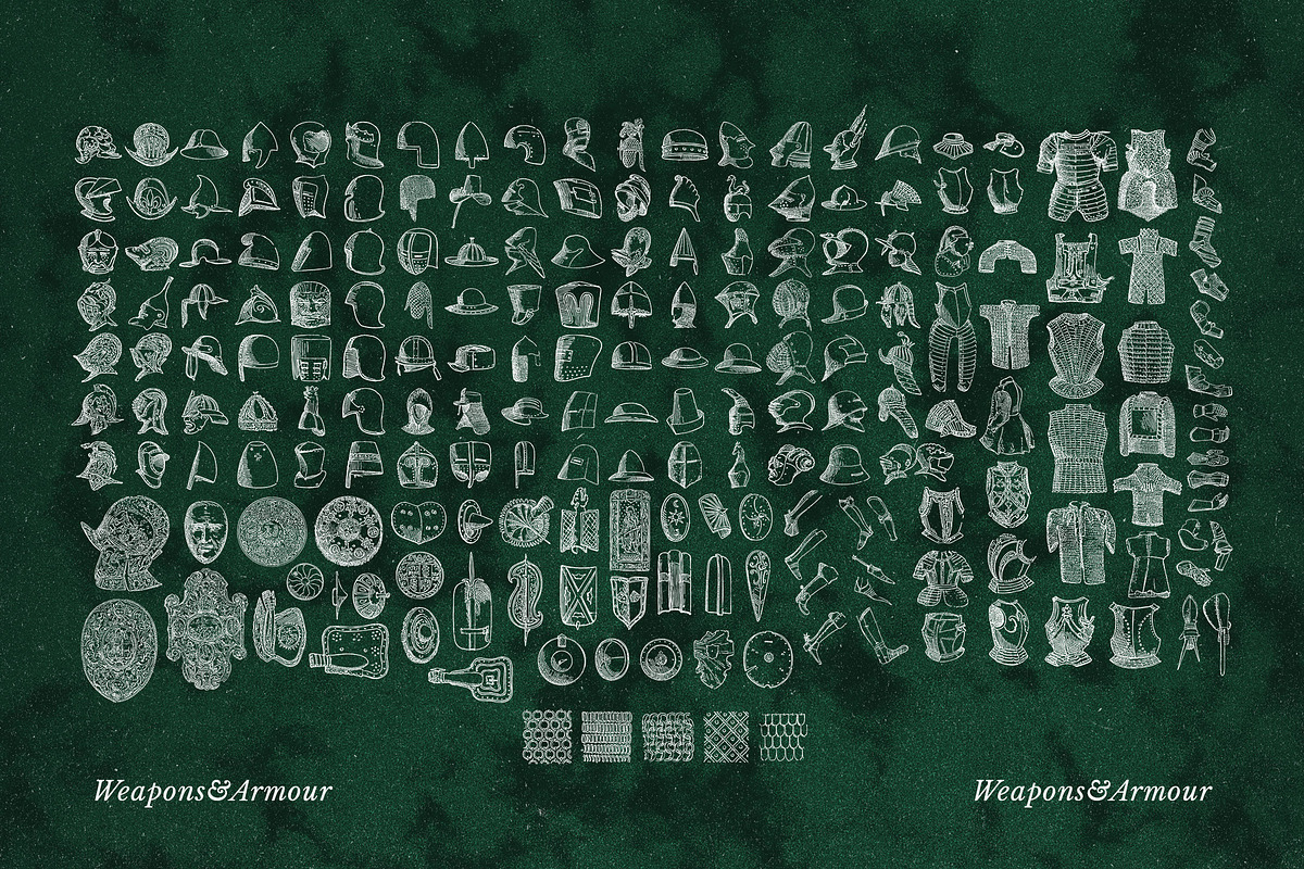 Medieval Weapons and Armour Vectors, an Object Graphic by Freezerondigital (Photo 3 of 12)