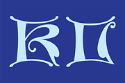 Gothic Initials Nine Font, a Script Font by GG Design (Thumbnail 7 of 14)