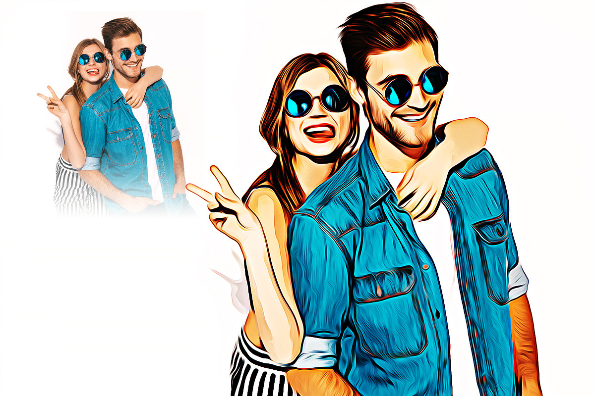 Cartoon Oil Painting, an Action Add-On by DesignCave (Photo 4 of 5)