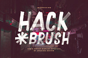 Hack Brush & SVG Font, a Handwritten Font by Cruzine (Thumbnail 1 of 8)