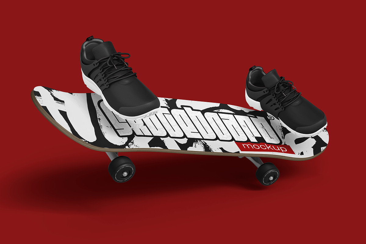 Skateboard Mockup Set, an Advertising Mockup by ForgeDesign (Photo 4 of 7)