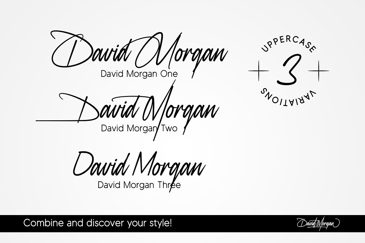 David Morgan | Stylish Signature, a Script Font by Lemonthe (Photo 2 of 12)