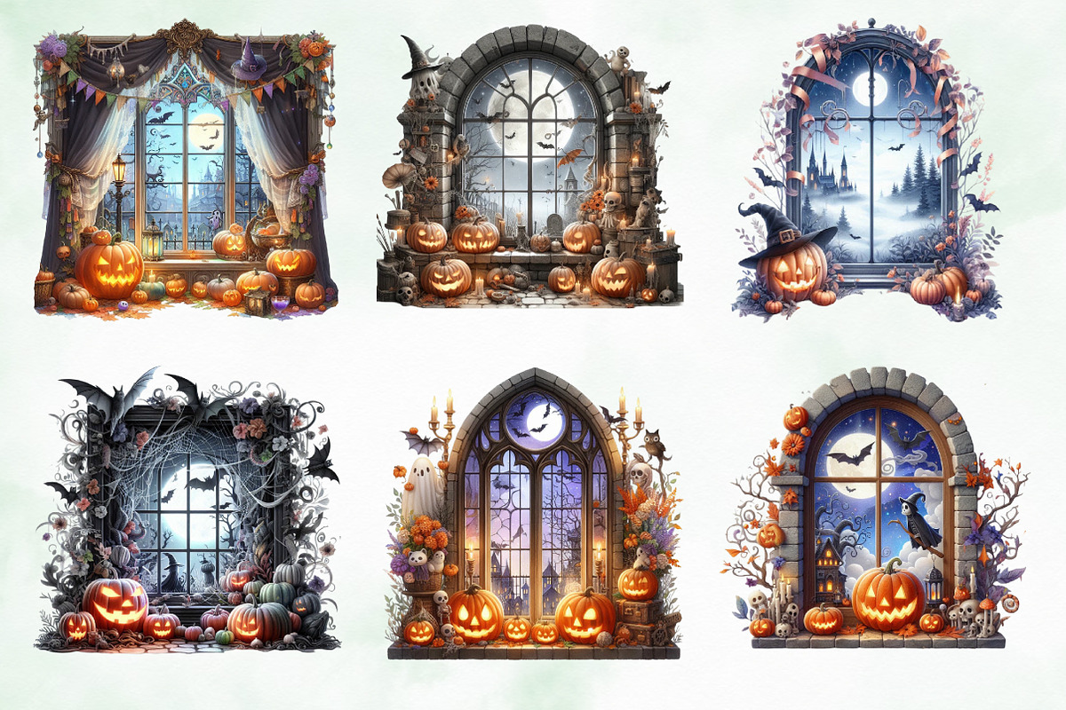 Halloween Window Sublimation, an Illustration by Creative Art (Photo 4 of 4)