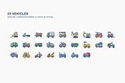 Vehicle icon set, an Icon by Icongeek26 (Thumbnail 2 of 6)