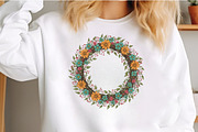 Floral Wreath PNG, an Illustration by Craft Nest (Thumbnail 3 of 6)