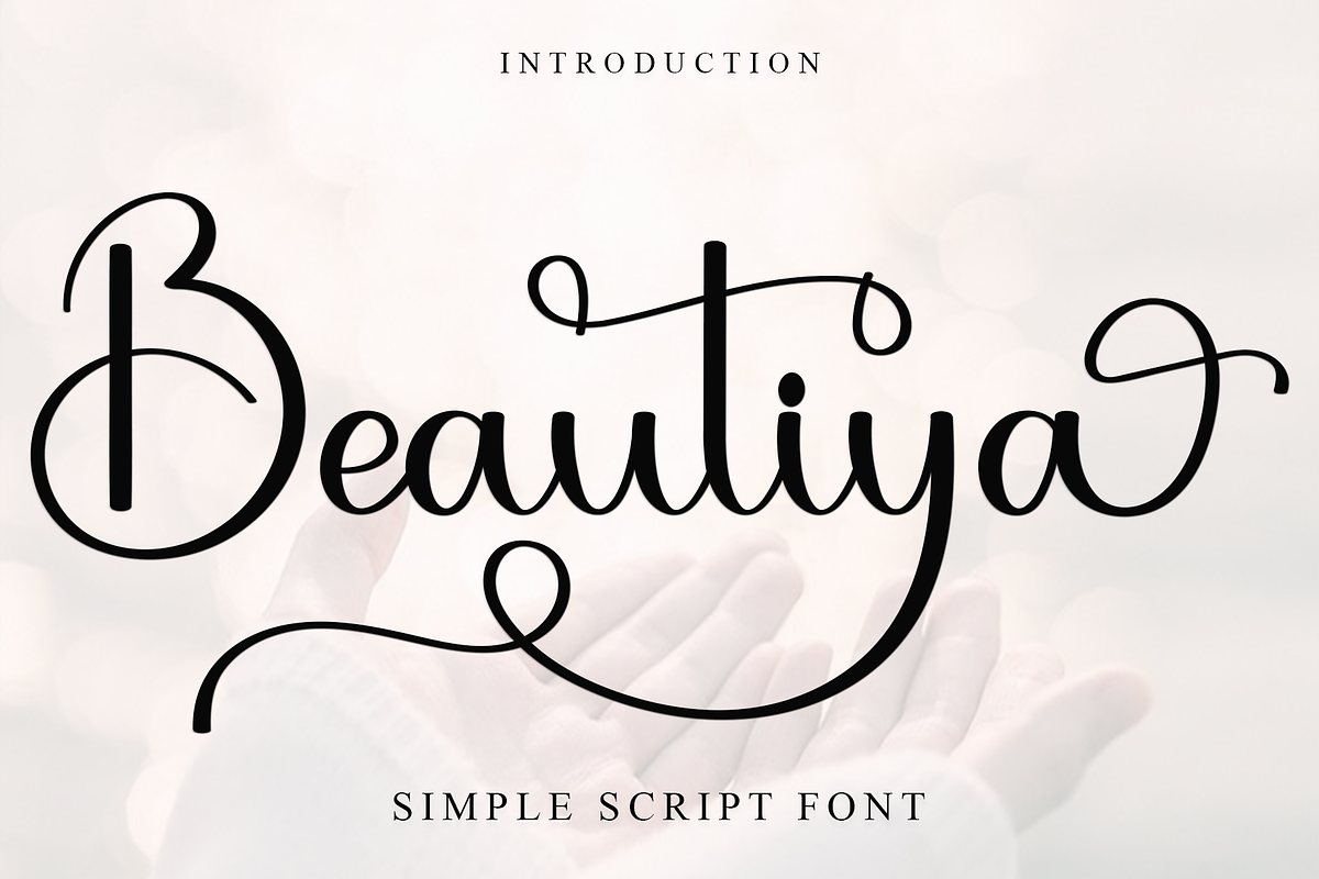 Beautiya, a Handwritten Font by FreshTypeINK (Photo 1 of 8)