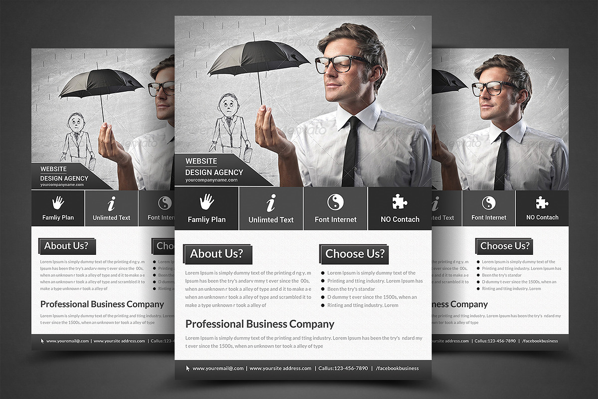 Corporate Business Flyer Print Templ, a Flyer Template by AfzaalGraphics (Photo 1 of 4)