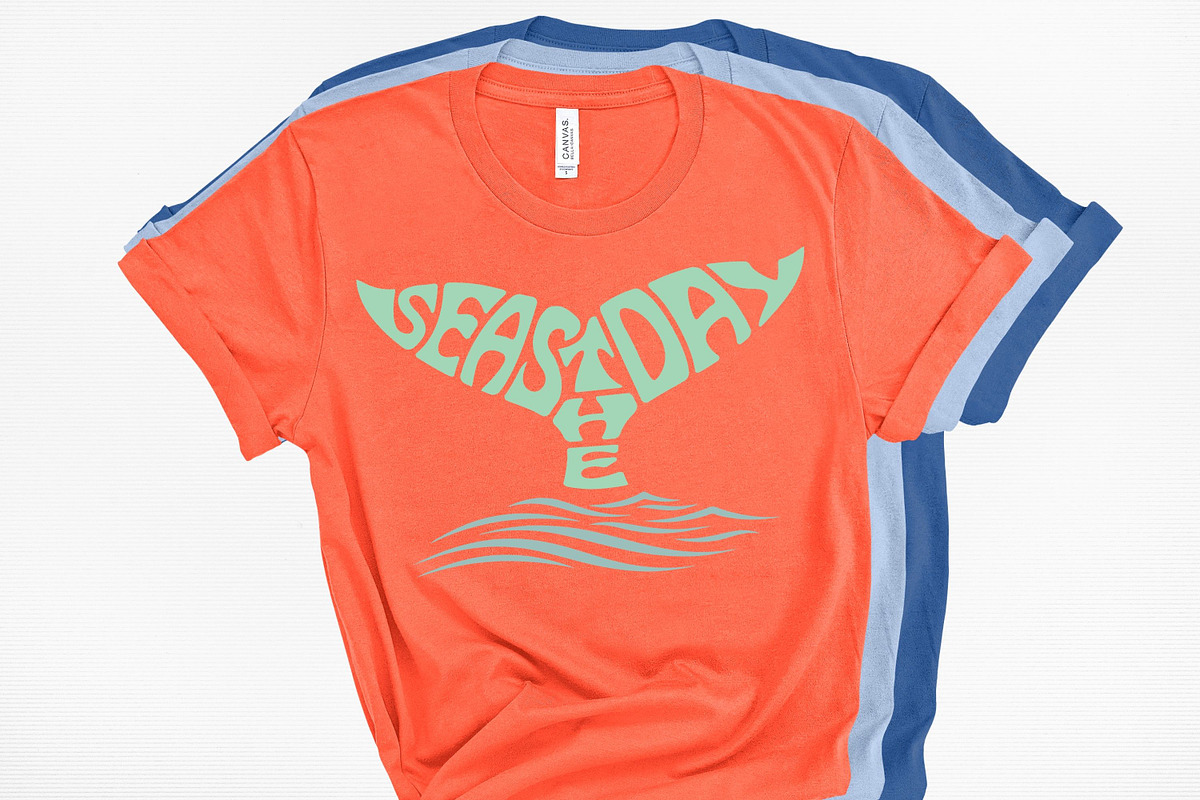 Seas the Day Whale Tail SVG Cut File, an Object Graphic by DigitalDesignsLaura (Photo 3 of 3)