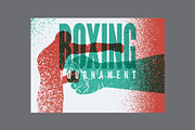 Boxing grunge vector poster set., a Sport Illustration by PoPaShop (Thumbnail 5 of 8)