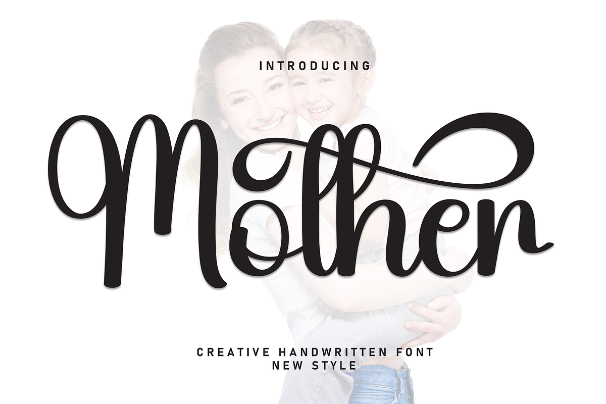 Mother | Script Font, a Handwritten Font by Scratchones (Photo 1 of 9)