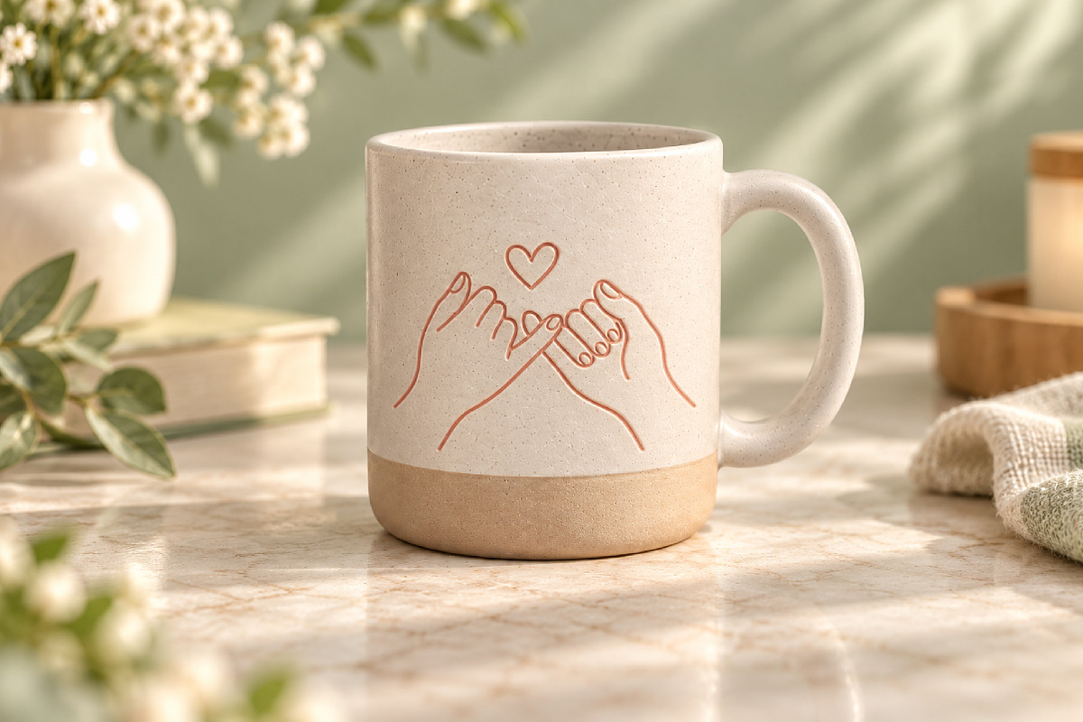 Minimalist Promise Mug STL File, a Furniture 3D Model by Layerology (Photo 2 of 4)