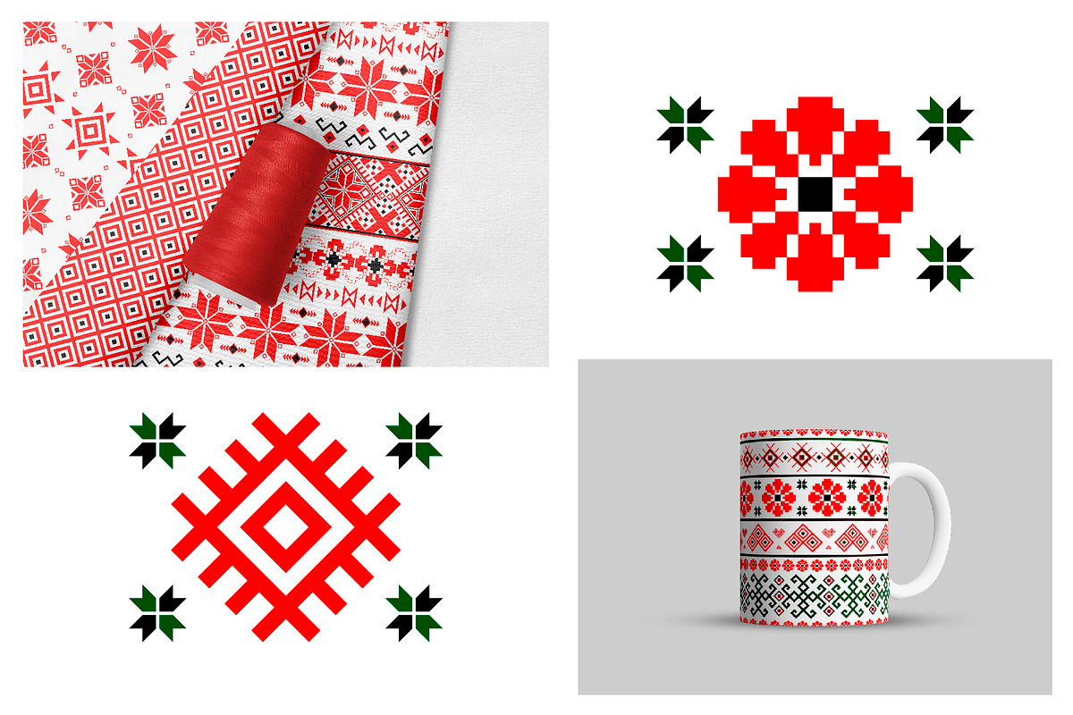 Bulgarian embroidery, a Decorative Illustration by Seaside Whiskers (Photo 5 of 6)