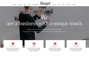 Bingo - A Bootstrap Business Theme, a Bootstrap Template by drsankarl