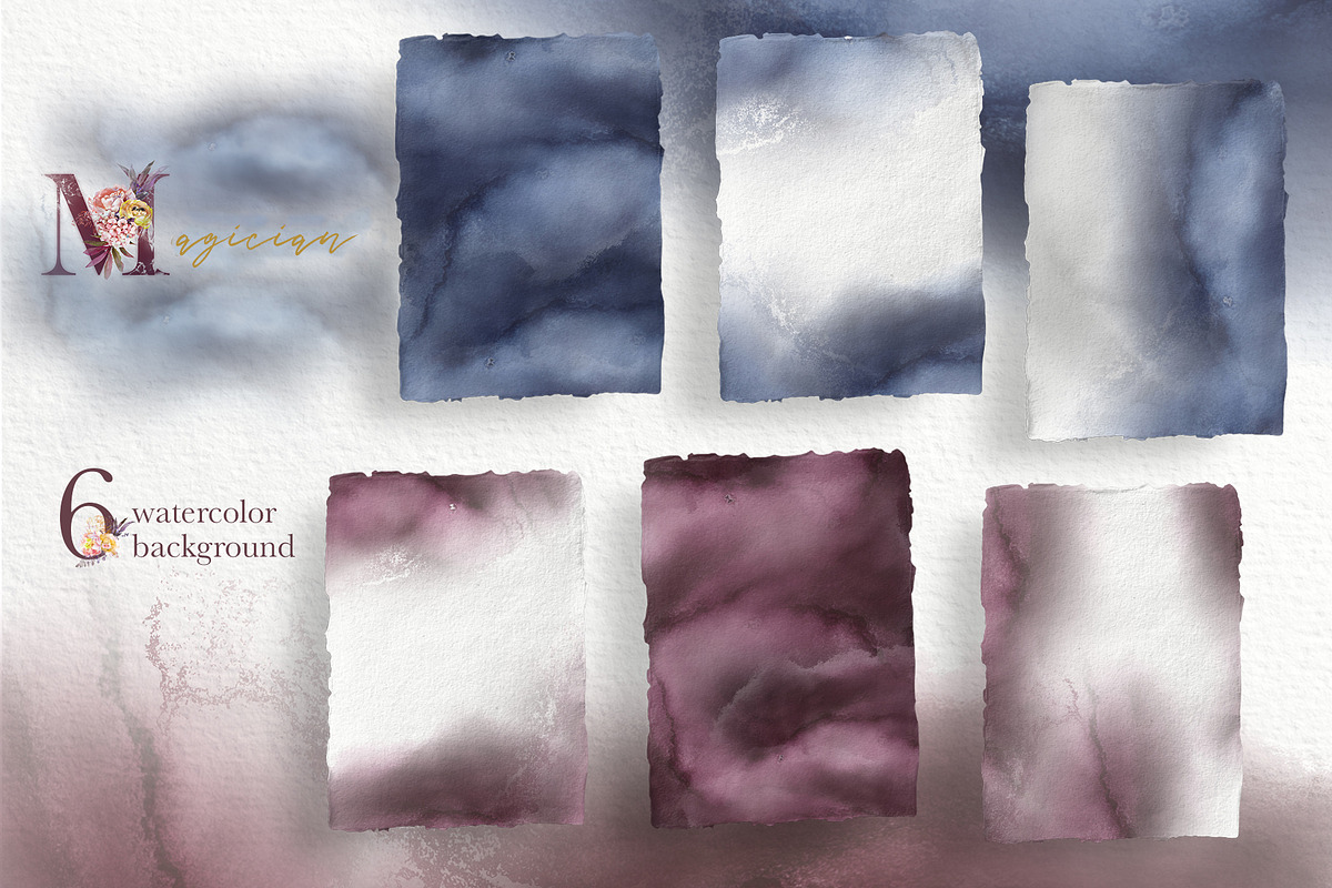 Sale!Watercolor Magician Clipart Set, a Decorative Illustration by ArtCreationsDesign (Photo 6 of 9)