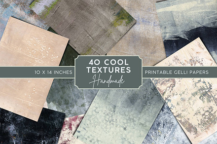 40 Cool Textures, Gelli Scans, a Texture Graphic by Iconogenic