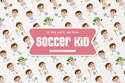 Friendly Soccer Kid Cute Cartoon, a Sport Illustration by Gohsantosa (Thumbnail 2 of 4)