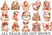 Christmas Cookie Clipart PNG Bundle, a Seasonal Illustration by Canvas Craft (Thumbnail 3 of 10)