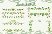 Floral frames, botanical watercolor, a Decorative Illustration by EL_SUHOVA (Thumbnail 12 of 15)