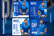 Soccer Social Media Posts Templates, a Social Media Template by iHemalaya (Thumbnail 1 of 3)