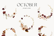 OCTOBER - Watercolor Fall Art, an Illustration by Isabelle Salem (Thumbnail 9 of 11)
