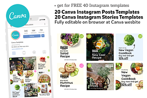 50 Pages Canva Salads Book Template