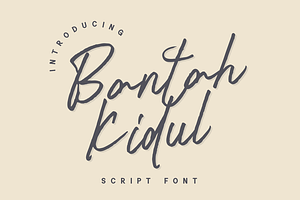 Bantah Kidul - Script Font